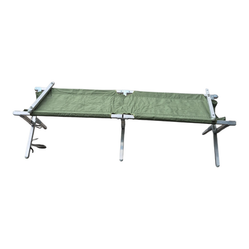 Army Green Folding Metal Sleeping Cot — Surplus