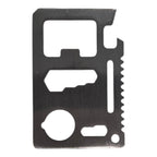 11-in-1 Survival Credit Card Multitool — Wallet-Size Tactical Tool