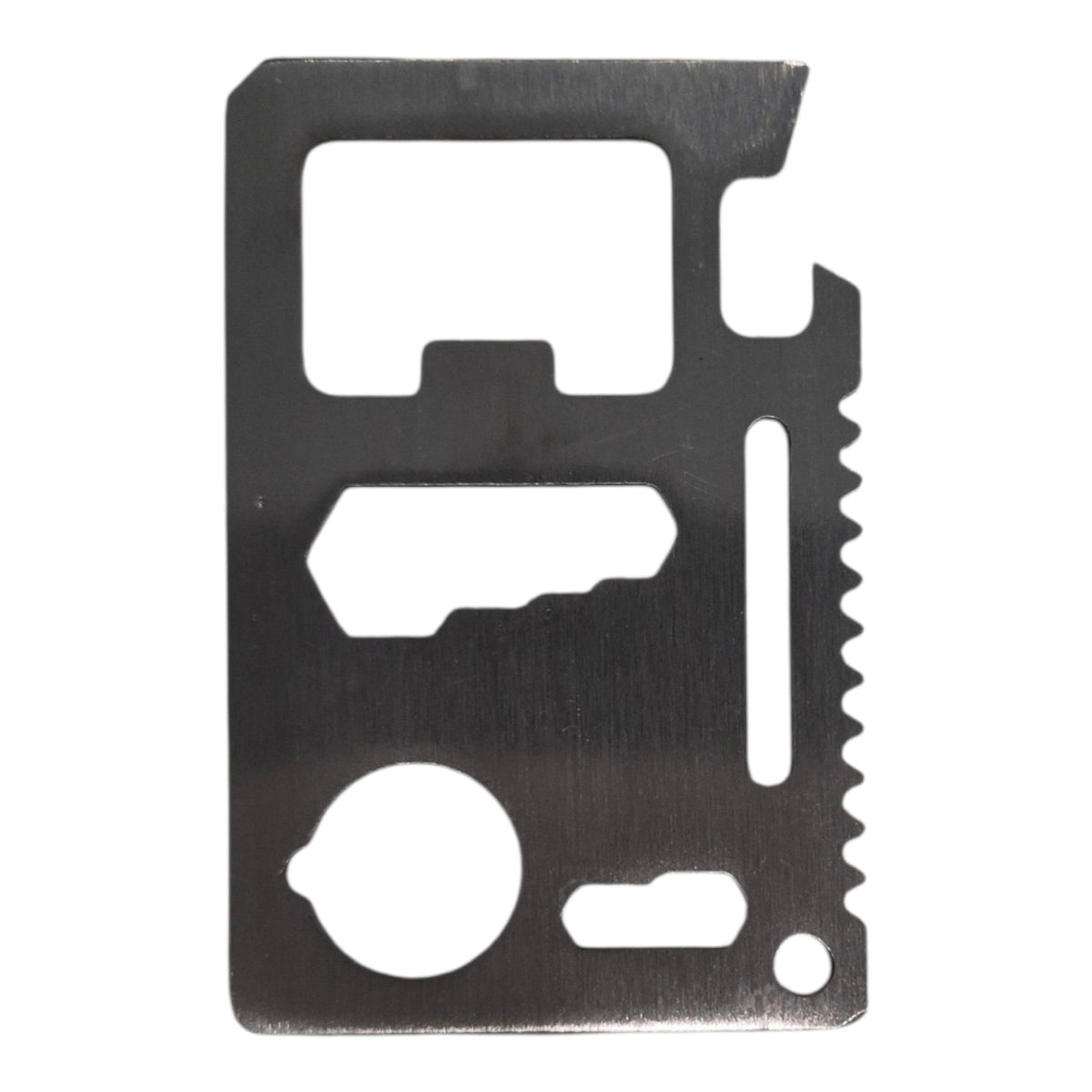 11-in-1 Survival Credit Card Multitool — Wallet-Size Tactical Tool