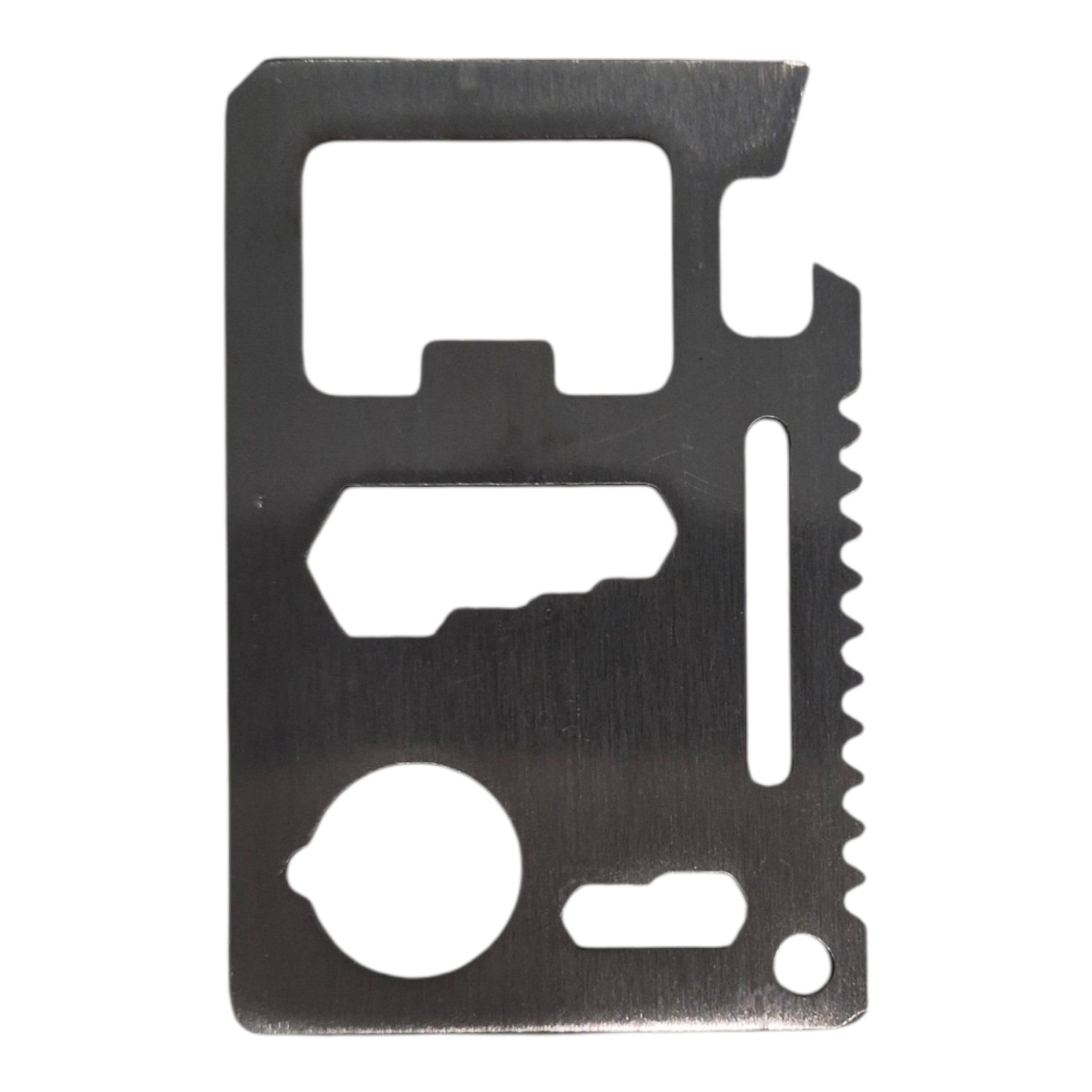 11-in-1 Survival Credit Card Multitool — Wallet-Size Tactical Tool