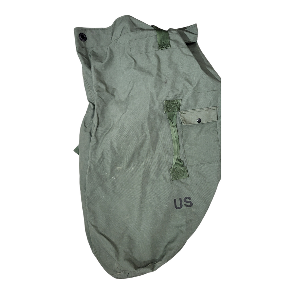 USGI Green Duffle Bag, Top-Load Sea Bag — Issued