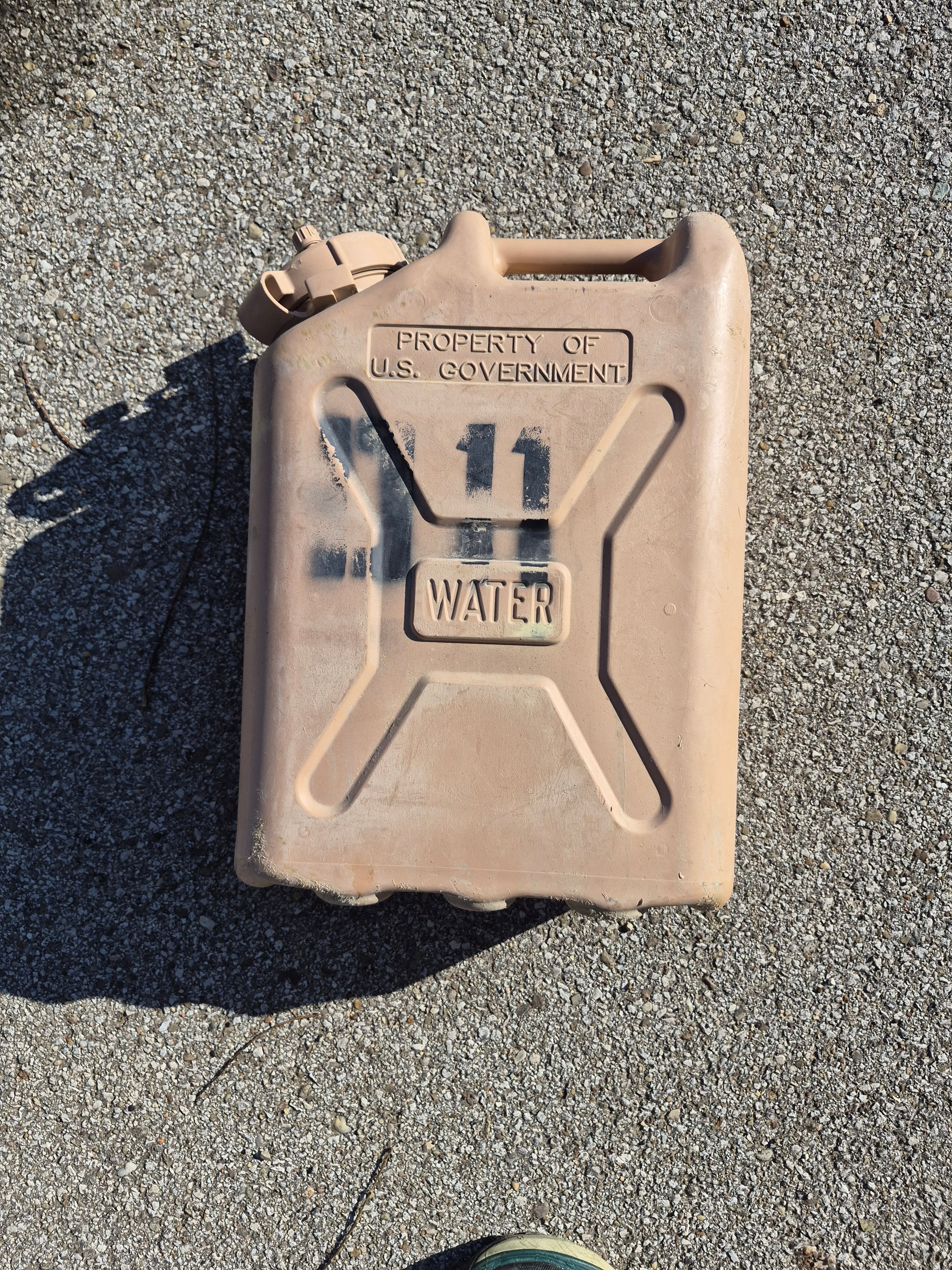 USGI 5-Gallon Military Water Jug — Tan