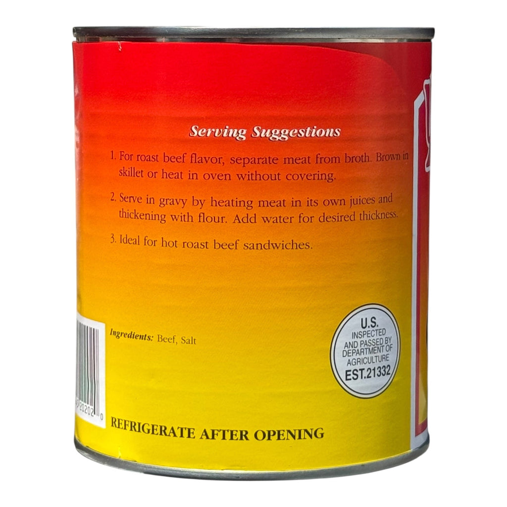 Yoder’s Canned Beef Chunks — 28 oz, Fully Cooked (10+ Year Shelf Life)