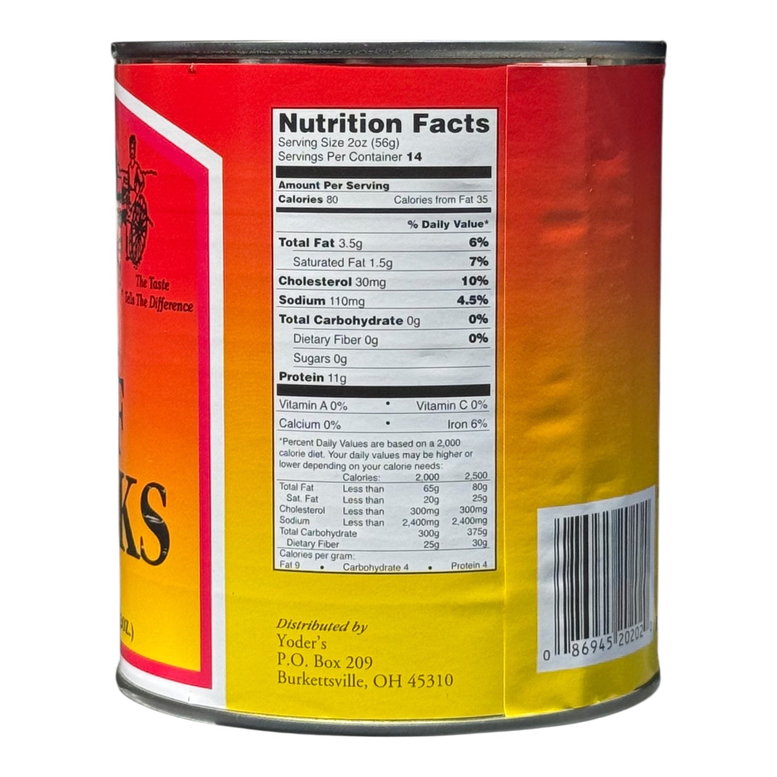 Yoder’s Canned Beef Chunks — 28 oz, Fully Cooked (10+ Year Shelf Life)