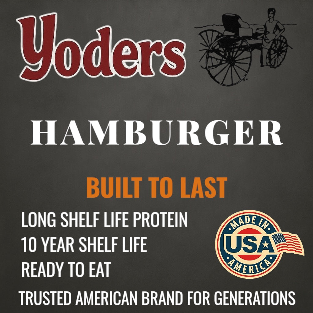Yoder’s Canned Ground Beef — 28 oz, Fully Cooked (10+ Year Shelf Life)