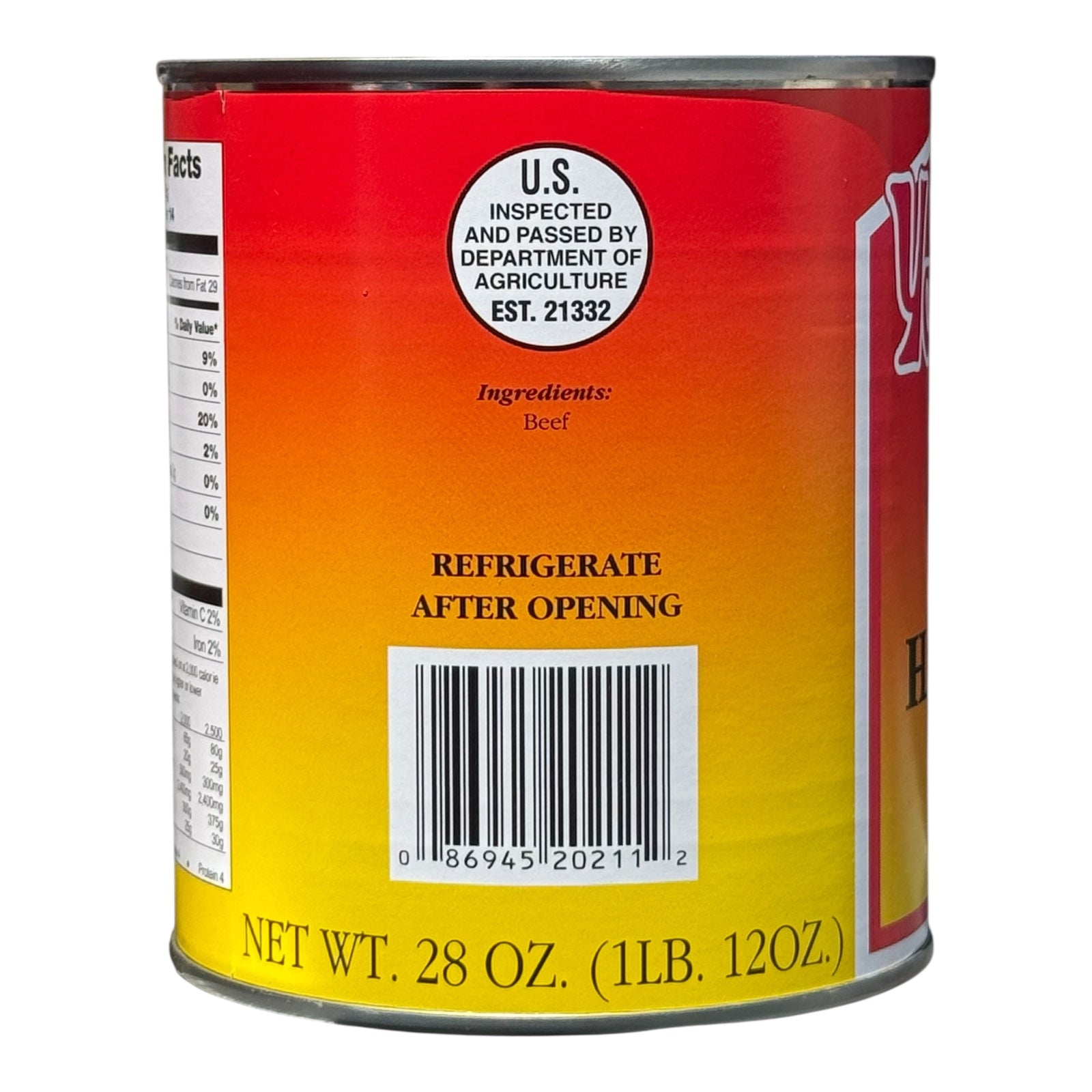 Yoder’s Canned Ground Beef — 28 oz, Fully Cooked (10+ Year Shelf Life)