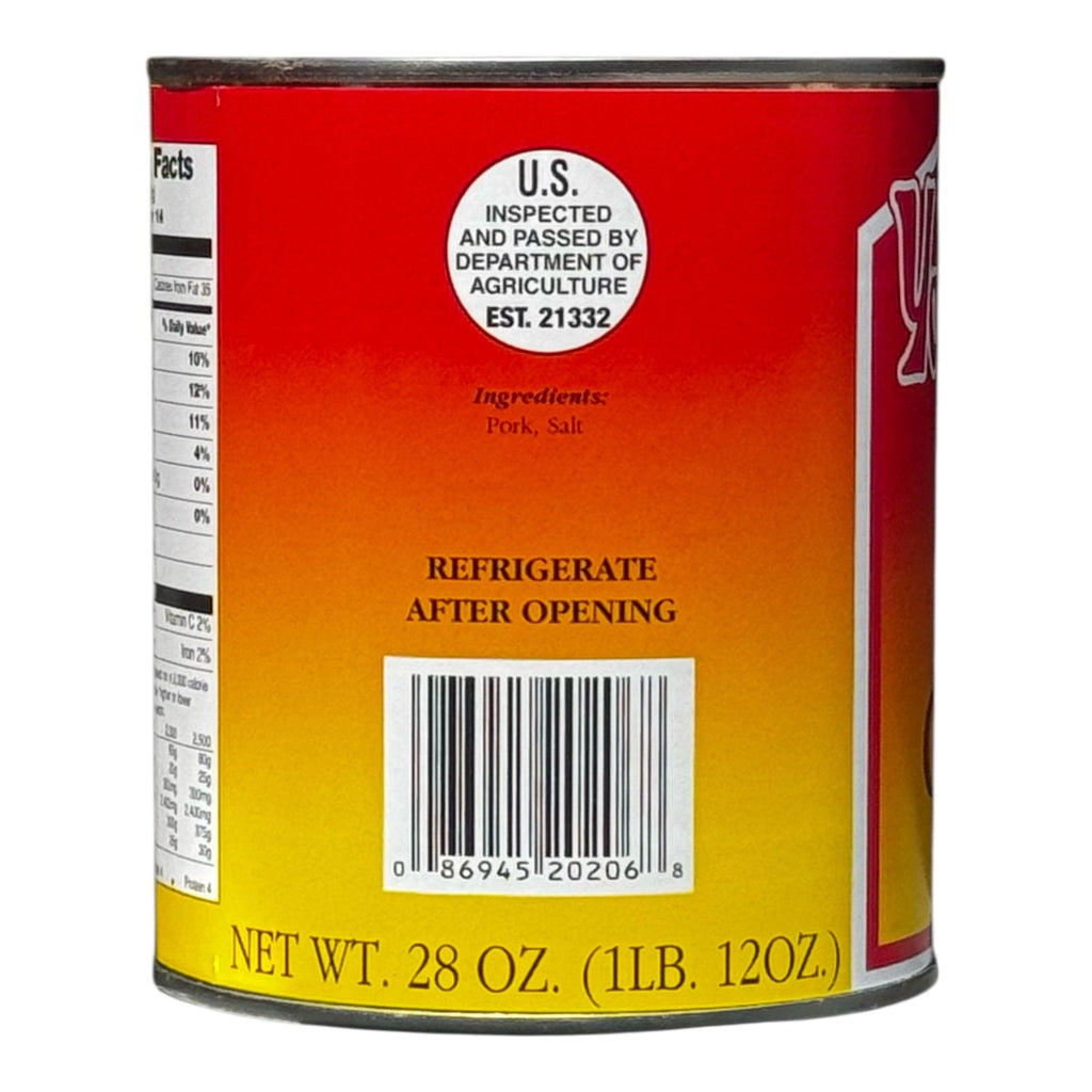 Yoder’s Canned Pork Chunks — 28 oz, Fully Cooked (10+ Year Shelf Life)