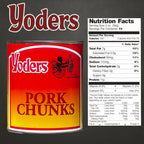 Yoder’s Canned Pork Chunks — 28 oz, Fully Cooked (10+ Year Shelf Life)